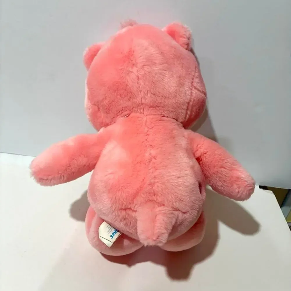 Care Bears Cheer Bear Plush 2002 Stuffed Animal Pink Rainbow